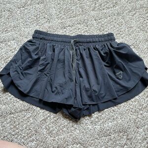 Gray flowy athletic shorts